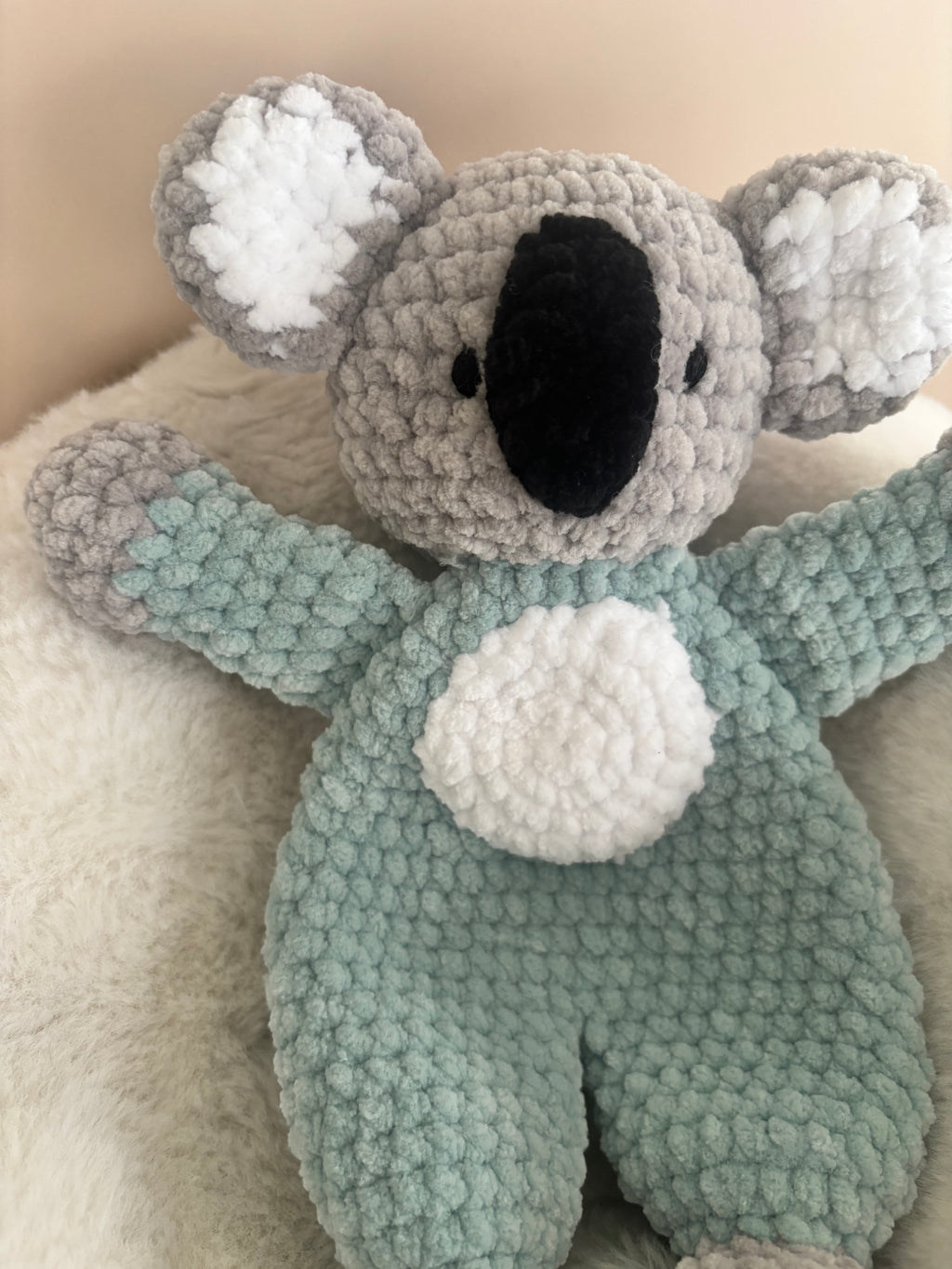 Doudou plat koala - Vert