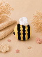Peluche Abeille au crochet - Fait main
