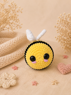Peluche Abeille au crochet - Fait main