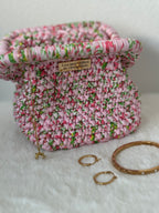 Pochette beauté taille XS - " Rose pivoine "
