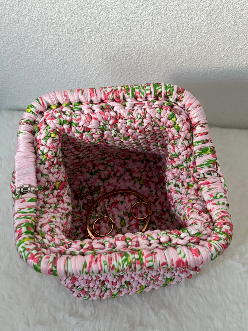 Pochette beauté taille XS - " Rose pivoine "