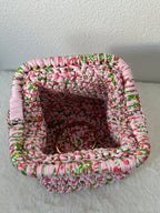 Pochette beauté taille XS - " Rose pivoine "