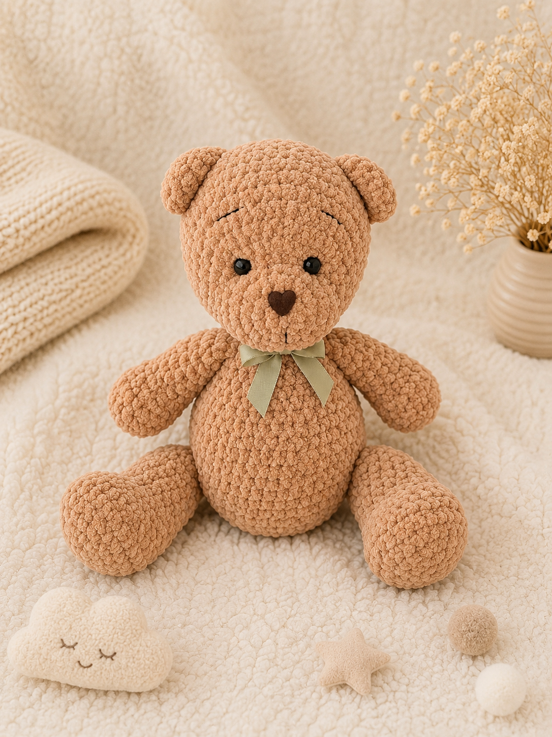 Ourson Peluche Crochet - Fait main