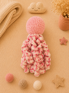 Doudou Pieuvre Rose - Fait main