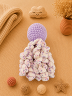 Doudou Pieuvre Violette - Fait main