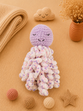 Doudou Pieuvre Violette - Fait main