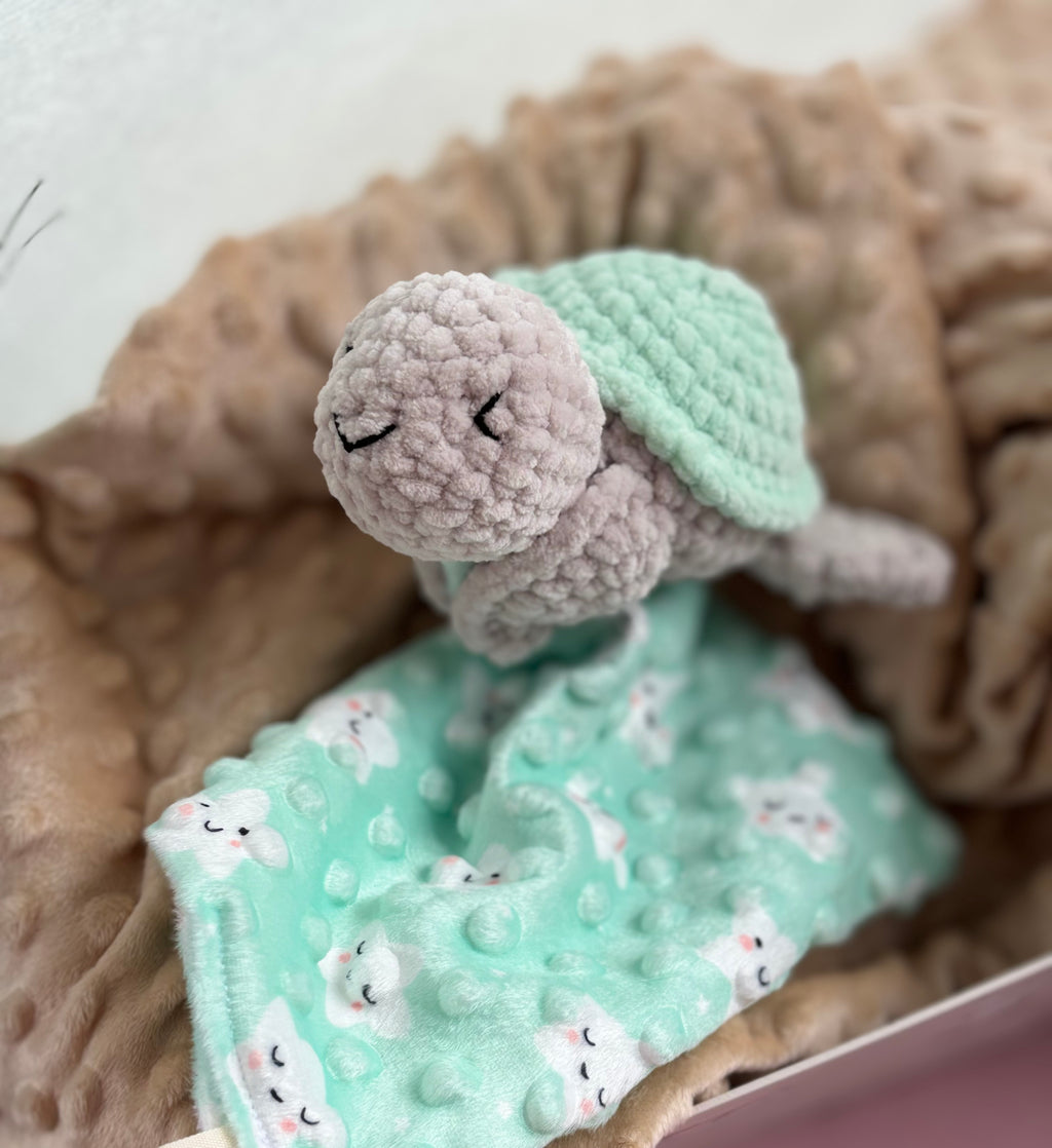 Doudou Tortue Lange - Verte