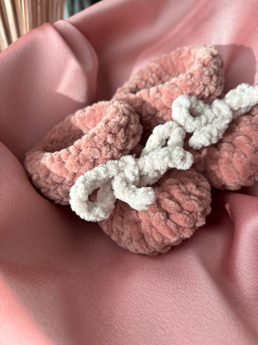 Chaussons bébé 0-3 mois - Rose Vintage