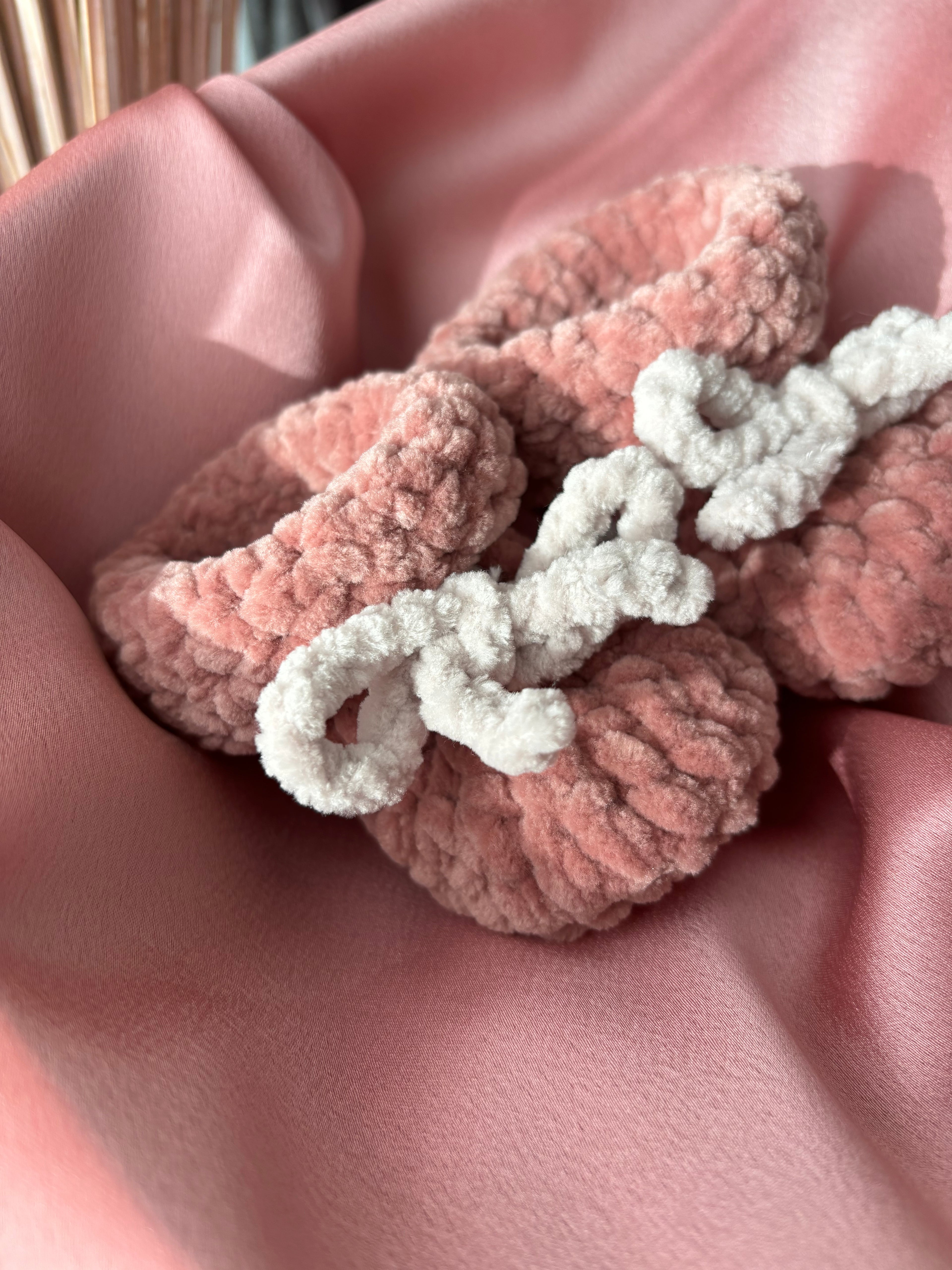Chaussons bébé 0-3 mois - Rose Vintage