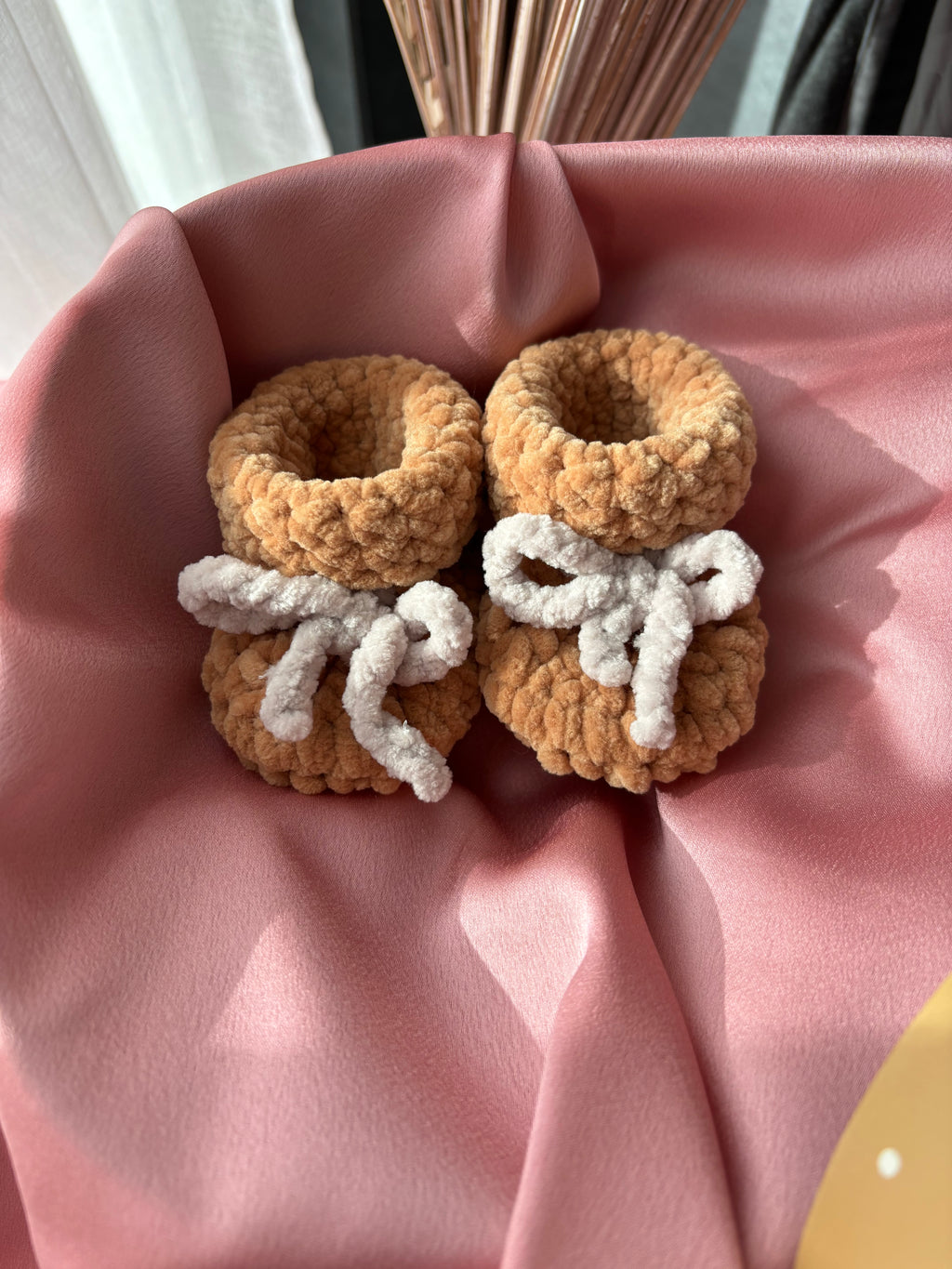 Chaussons bébé 0-3 mois - Nougat