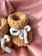 Chaussons bébé 0-3 mois - Nougat