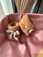 Chaussons bébé 0-3 mois - Nougat