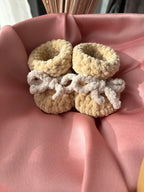 Chaussons bébé 0-3 mois - Beige