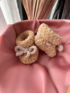 Chaussons bébé 0-3 mois - Beige