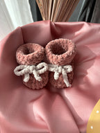 Chaussons bébé 0-3 mois - Rose Vintage