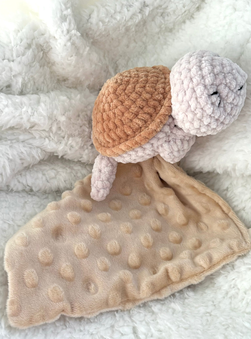 Doudou Tortue Lange - Nougat