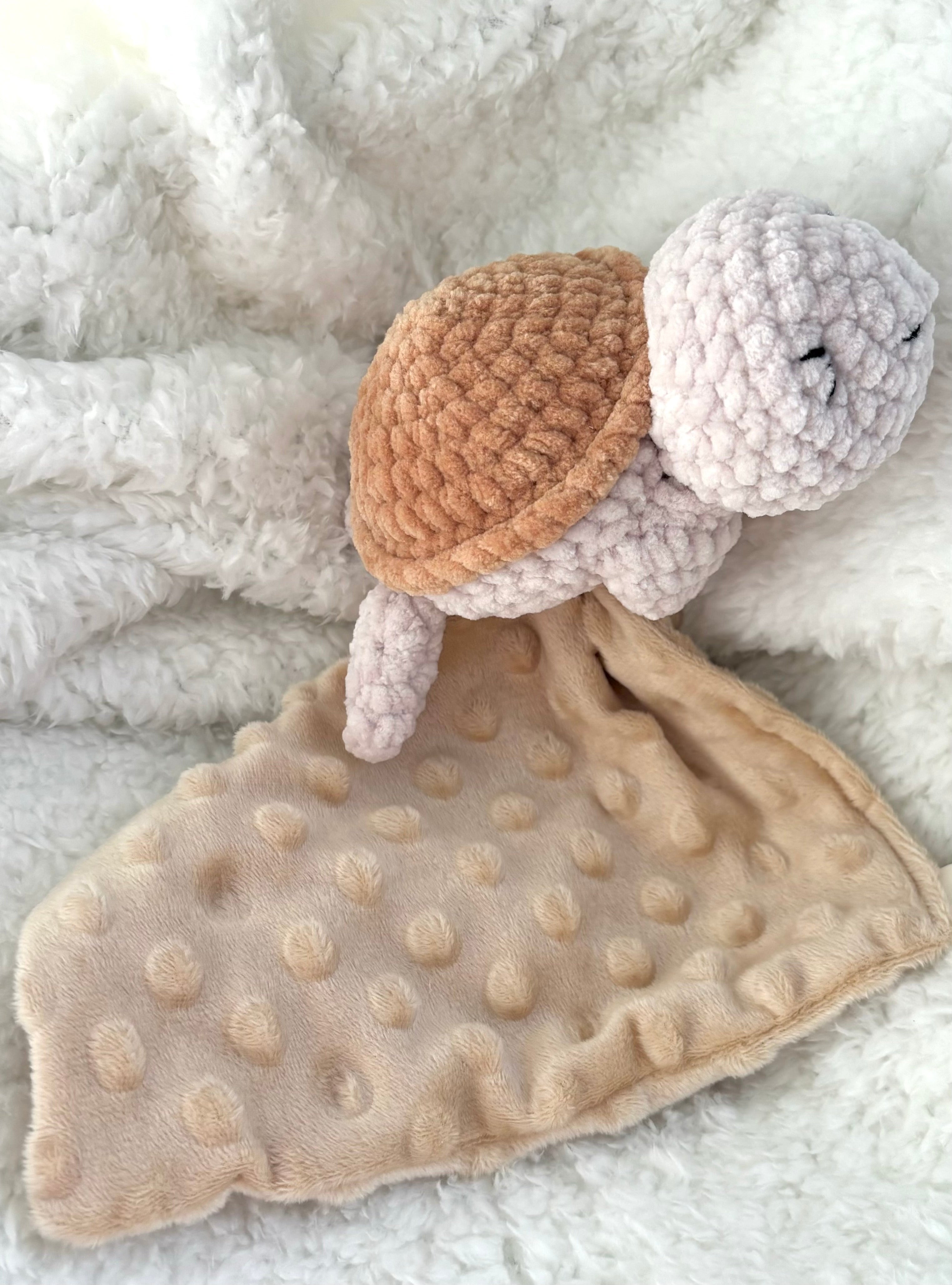 Doudou Tortue Lange - Nougat