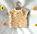 Gilet sans manches 0-3 mois  - couleur beige orange/jaune