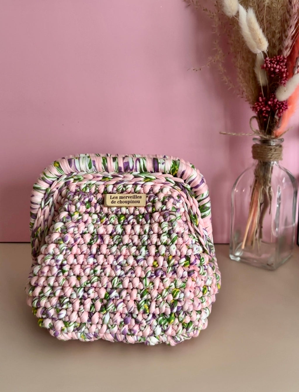 Pochette beauté taille XS - "Romance florale"