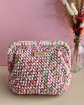 Pochette beauté taille M -  "Rose pivoine"