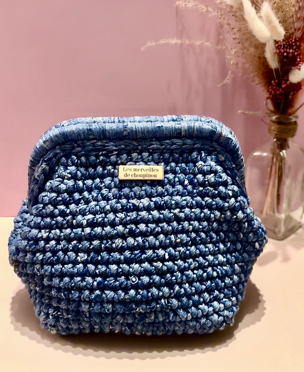 Pochette beauté taille S - " Denim chic "