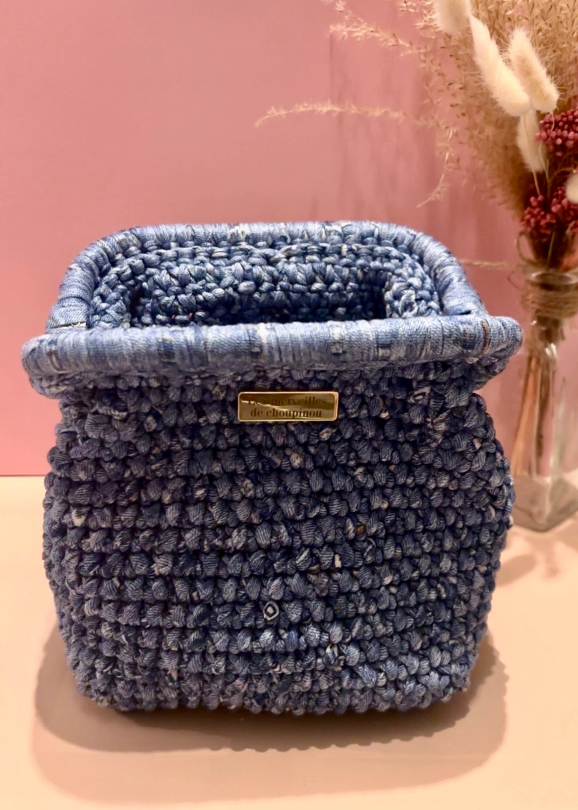 Pochette beauté taille S - " Denim chic "