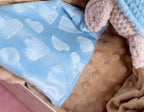 Doudou Tortue Lange - Bleu Ciel