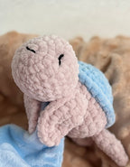 Doudou Tortue Lange - Bleu Ciel