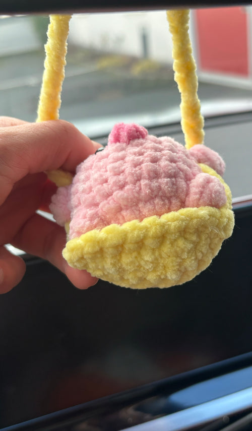 Décoration de rétroviseur - Cochon