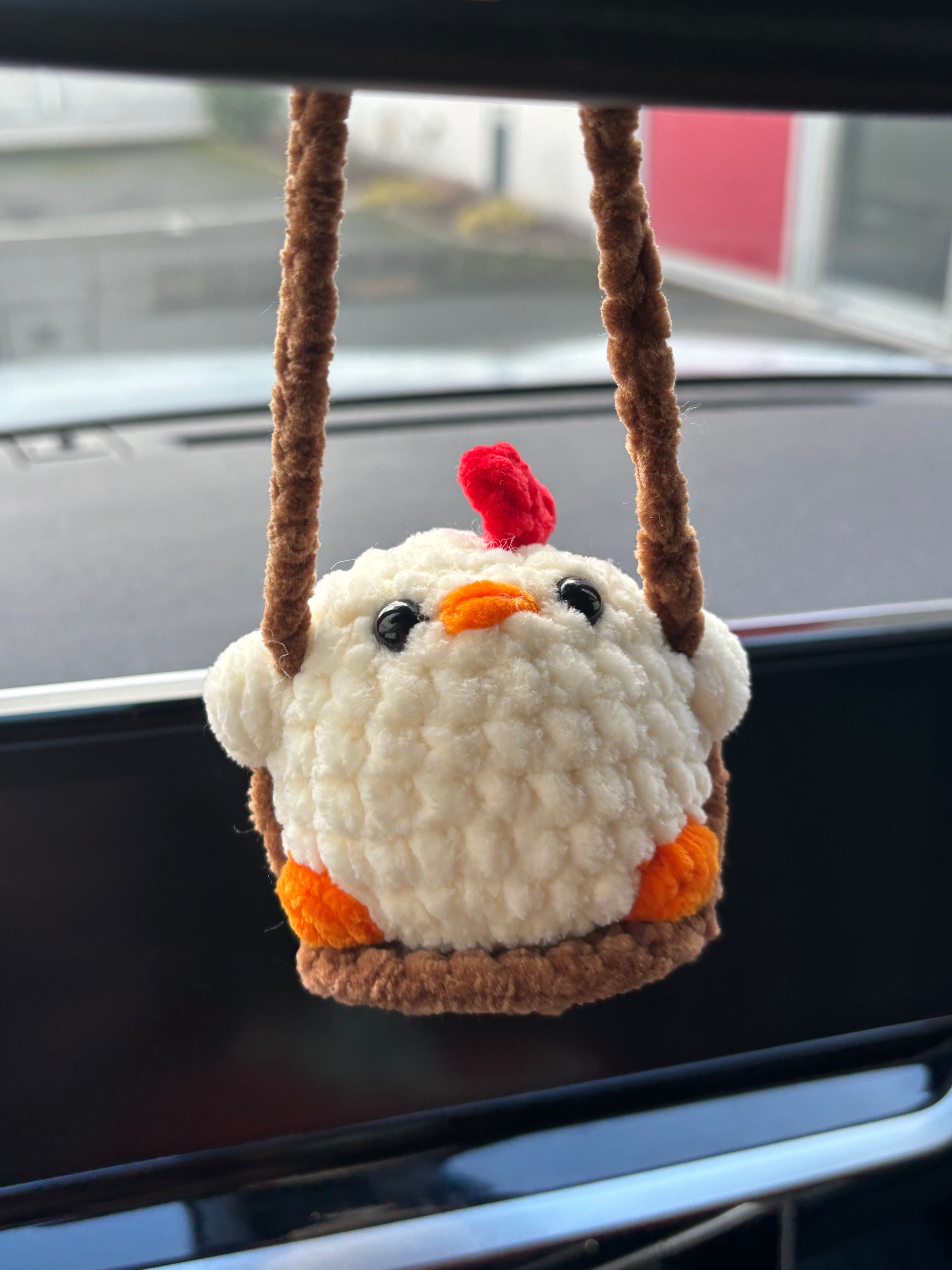 Décoration de rétroviseur - Poule