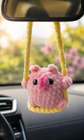 Décoration de rétroviseur - Cochon