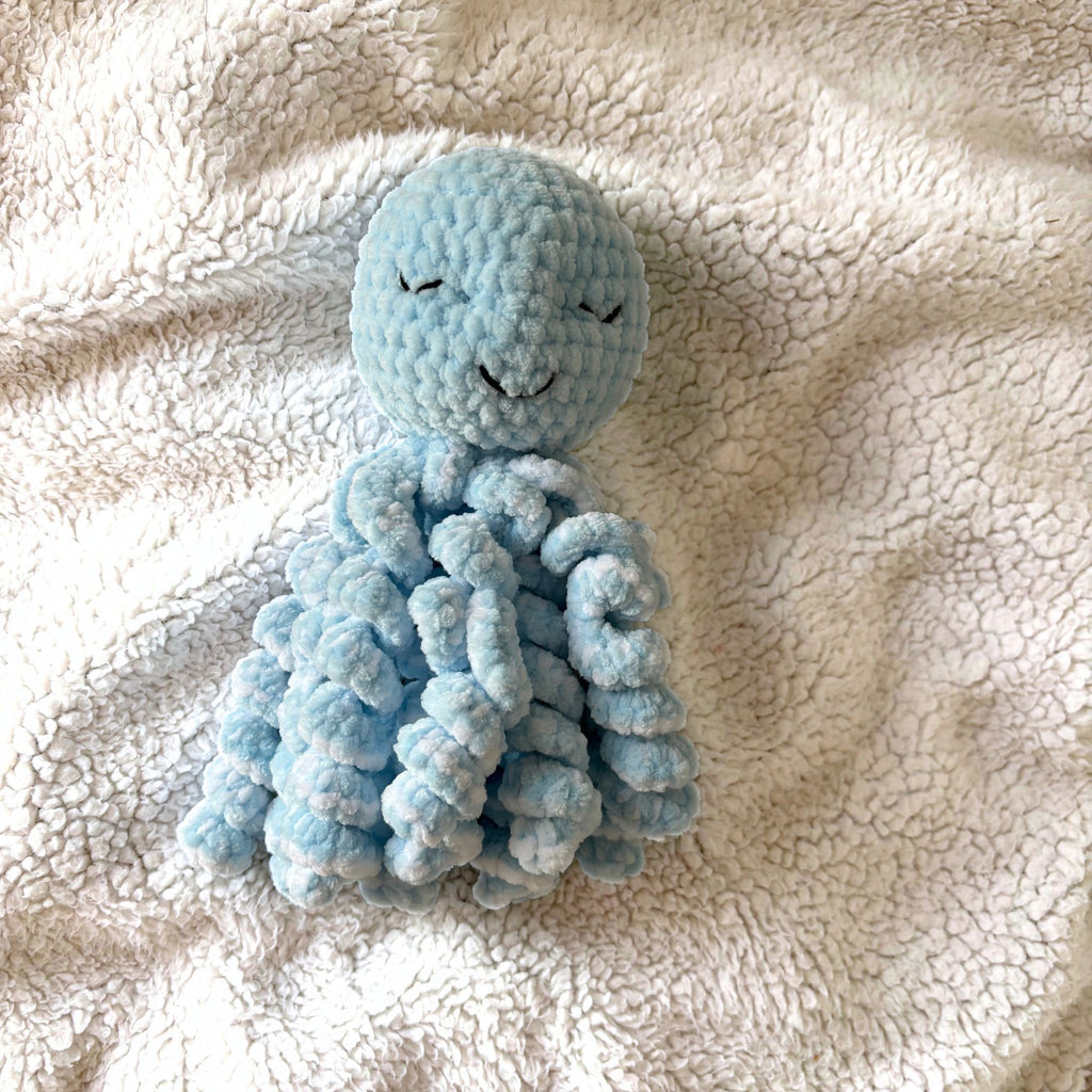 Doudou Pieuvre - Bleu Clair
