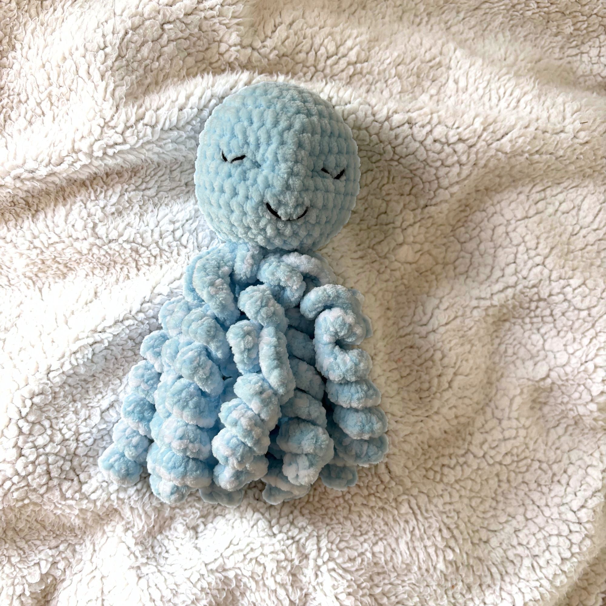 Doudou Pieuvre - Bleu Clair