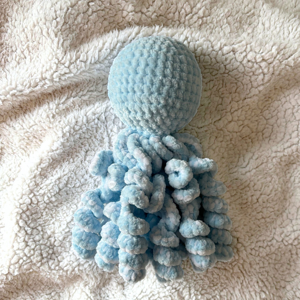 Doudou Pieuvre - Bleu Clair