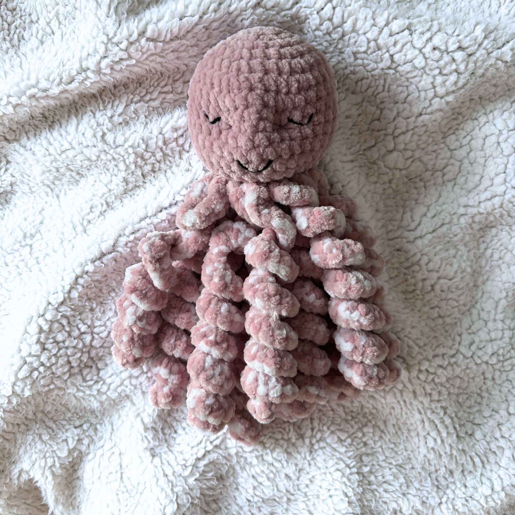 Doudou Pieuvre - Rose Poudre